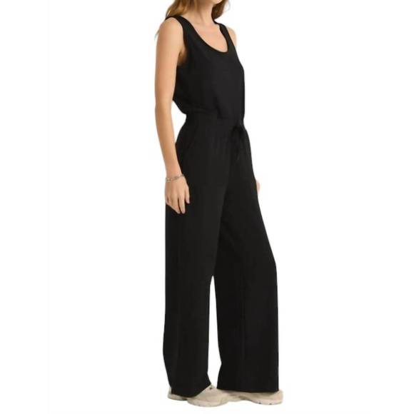 NEW Z SUPPLY layover jumpsuit in black - Picture 3 of 3